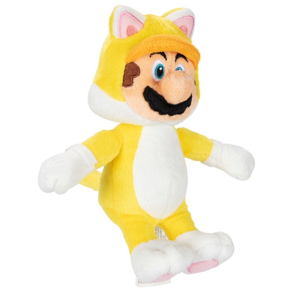 Nintendo 19cm Super Mario Cat Mario Plush | Smyths Toys UK