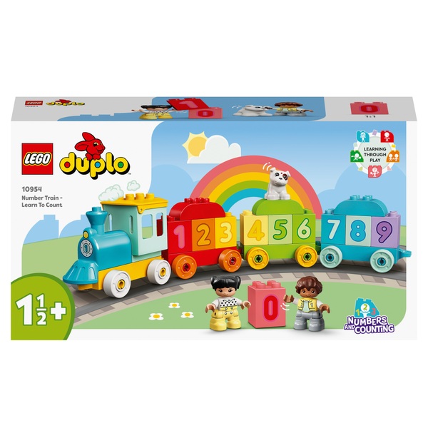 LEGO 10954 DUPLO My First Number Train Toy for Toddlers | Smyths Toys UK
