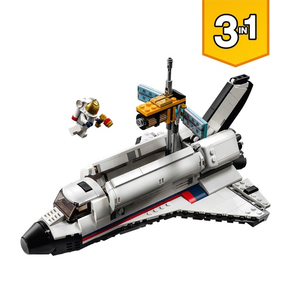 LEGO 31117 Creator 3in1 Space Shuttle Adventure Building Set | Smyths ...