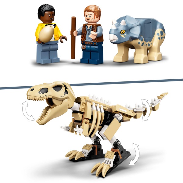 LEGO 76940 Jurassic World T. Rex Dinosaur Fossil Exhibition Toy Set ...