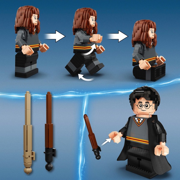 LEGO 76393 Harry Potter: Harry Potter & Hermione Granger Building Kit ...