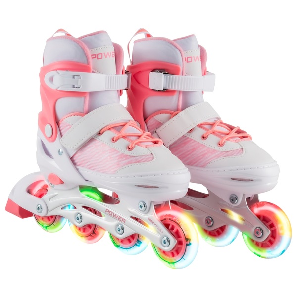 Adjustable Pink Inline LED Skates UK24 Smyths Toys Ireland