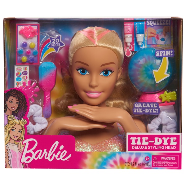 Belong Decode versus Barbie Tie-Dye Deluxe Styling Head | Smyths Toys UK
