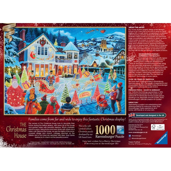 Ravensburger The Christmas House 2021 Special Edition 1000 Piece Jigsaw Puzzle Smyths Toys Uk