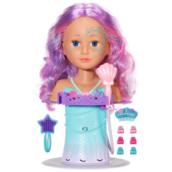 BABY Born Sister Styling Head Meerjungfrau Mit Elektronischem Duschkopf Smyths Toys sterreich