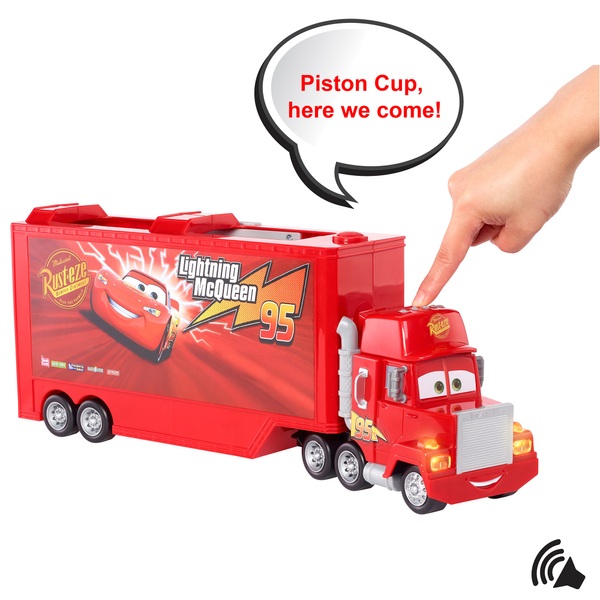 Disney Pixar Cars Track Talkers Chat And Haul Mack Hauler Playset Smyths Toys Uk