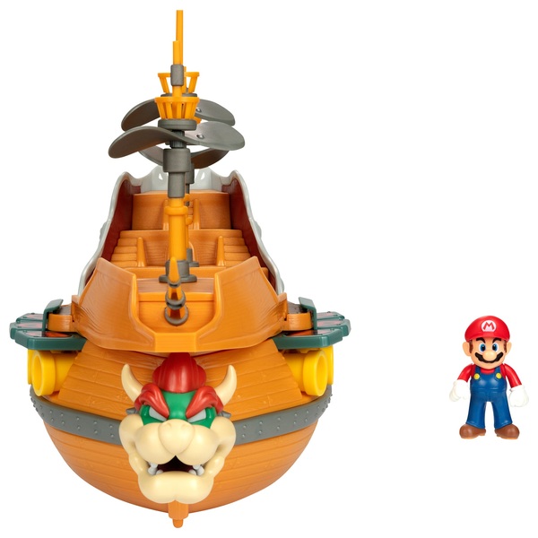 Super Mario DLX Bowser's Ship Playset Smyths Toys UK
