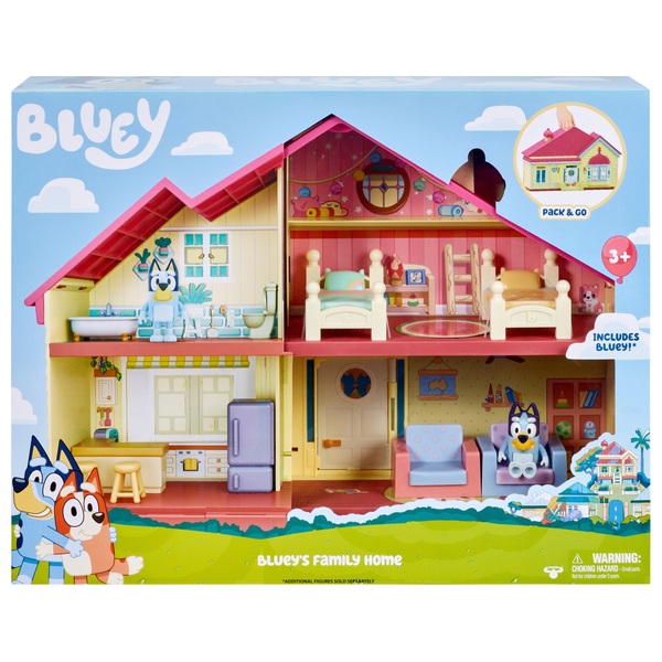 Bluey, Ultimate Lights and Sounds Playhouse, Includes Figures and  Accessories, Toddler Toy