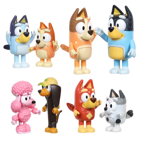 Bluey Family & Friends 8 Figure Pack | Smyths Toys UK