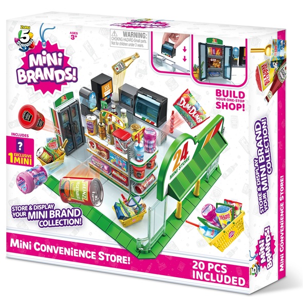 5 Surprise Mini Brands Mini Convenience Store Playset by ZURU | Smyths ...