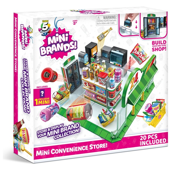 5 Surprise Mini Brands Mini Convenience Store Playset By Zuru 