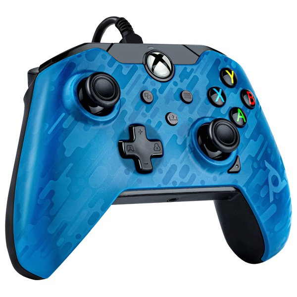 PDP Xbox Wired Controller - Blue Camo | Smyths Toys UK