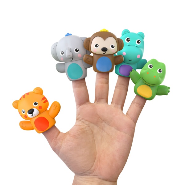 Bright Starts Poppin’ Puppets 5 Count Finger Puppets Smyths Toys Ireland