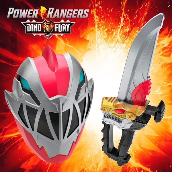 Power Rangers Dino Fury Mask and Dino Dagger Smyths Toys UK