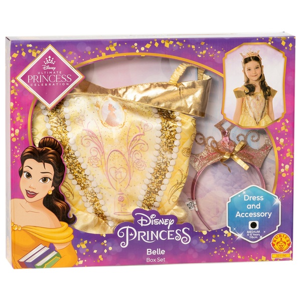 Disney Ultimate Princess Celebration Belle Boxed Costume Set Smyths Toys Uk