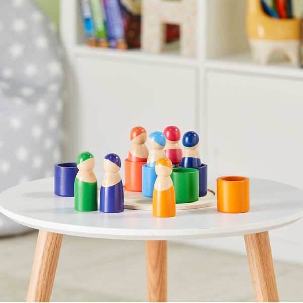 Squirrel Play Wooden Rainbow Peg Dolls Smyths Toys UK