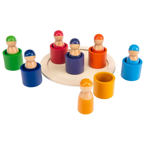 Squirrel Play Wooden Rainbow Peg Dolls Smyths Toys UK