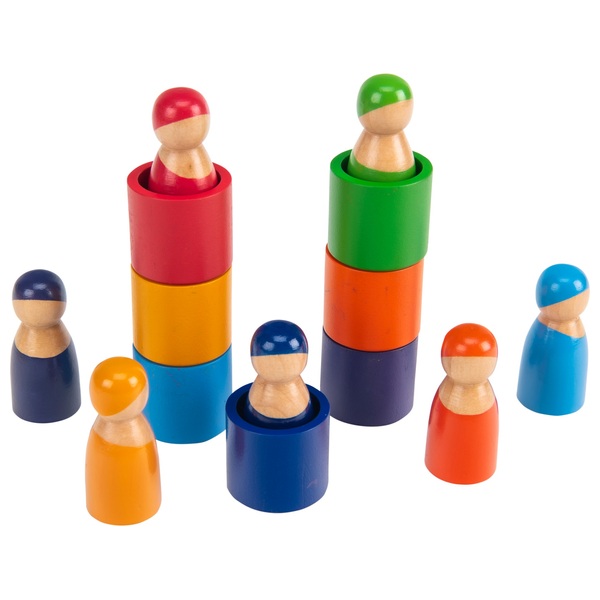 Squirrel Play Wooden Rainbow Peg Dolls Smyths Toys UK