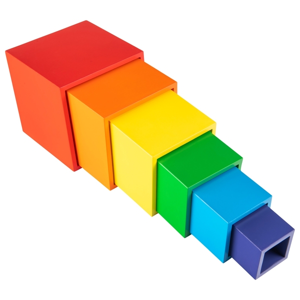 Squirrel Play Wooden Rainbow Boxes Smyths Toys UK