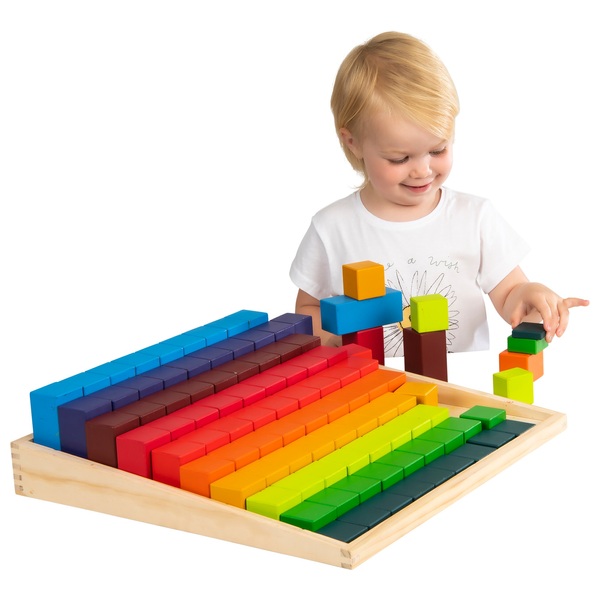 Squirrel Play Step by Step Wooden Rainbow Blocks Smyths Toys UK