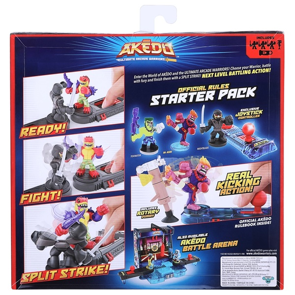 Akedo Ultimate Arcade Warriors Starter Pack Legendary Kick Attack Smyths Toys UK