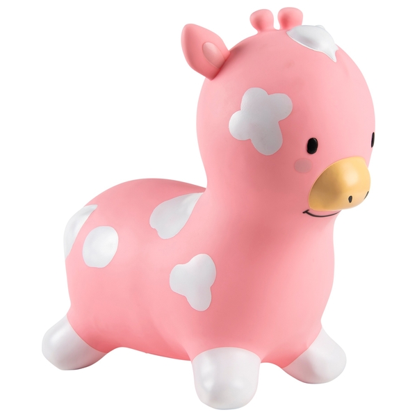 Big Steps Inflatable Cow Hopper Pink Smyths Toys UK