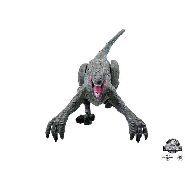 Jurassic World 18 Scale Remote Control Blue Velociraptor Smyths Toys UK