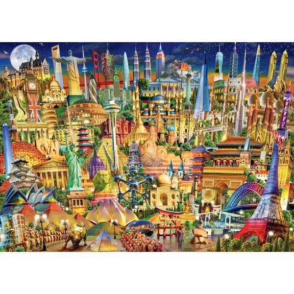 Ravensburger World Landmarks at Night 1000 Piece Jigsaw Puzzle Smyths