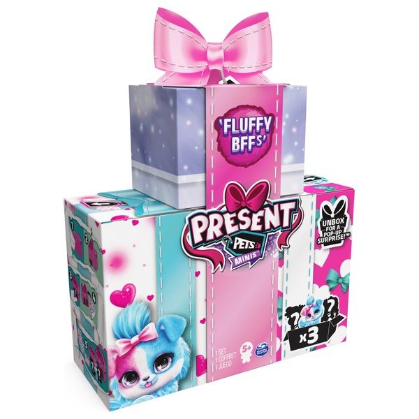 Present Pets Minis Fluffy BFFs 3Pack of 7cm Plush Assortment Smyths