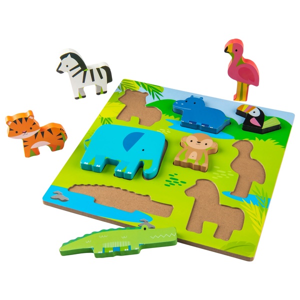 Chunky Wooden Puzzle Safari | Smyths Toys UK