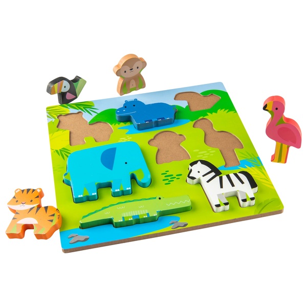 Chunky Wooden Puzzle Safari | Smyths Toys Ireland