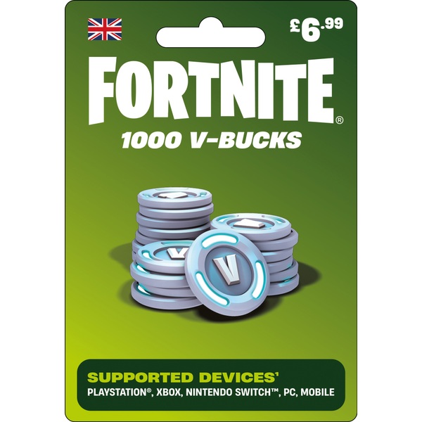 1000 Fortnite V-Bucks Gift Card