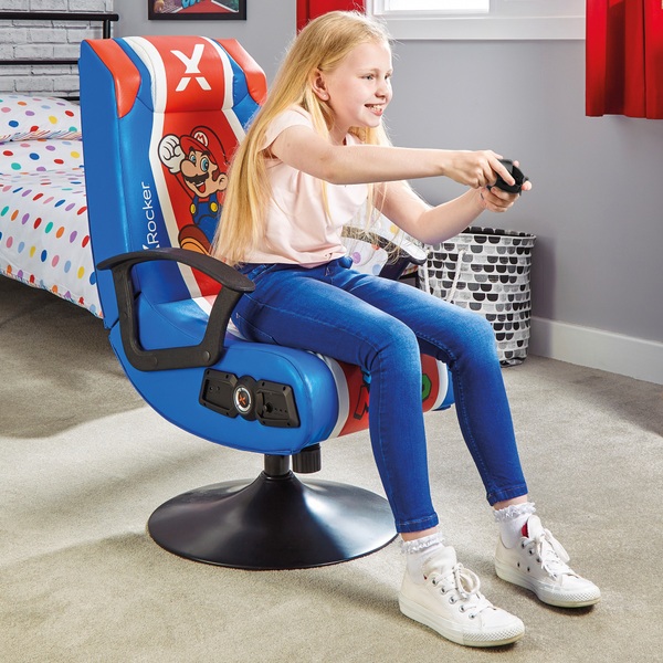 X Rocker Super Mario Stereo Audio Gaming Chair Smyths Toys UK