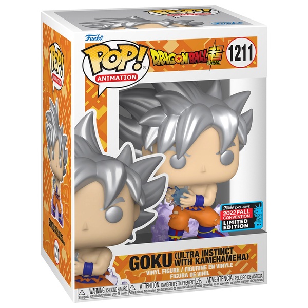 POP! Vinyl 1211 Dragon Ball Z Goku Ultra Instinct with Kamehameha Smyths Toys Ireland