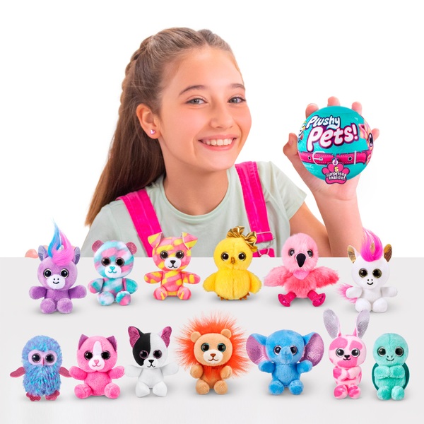 5 SURPRISE Plushy Pets Series 1 Mystery Collectible Capsule By ZURU