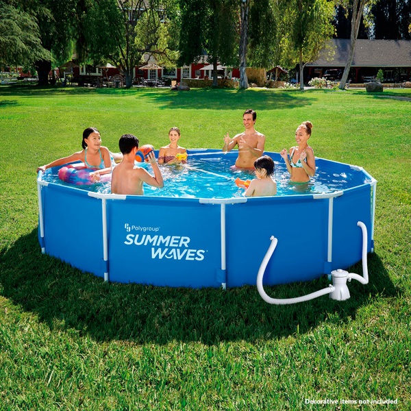 Min Verbeelding Ruwe olie Summer Waves opzetzwembad met pomp 366 cm | Smyths Toys Nederland