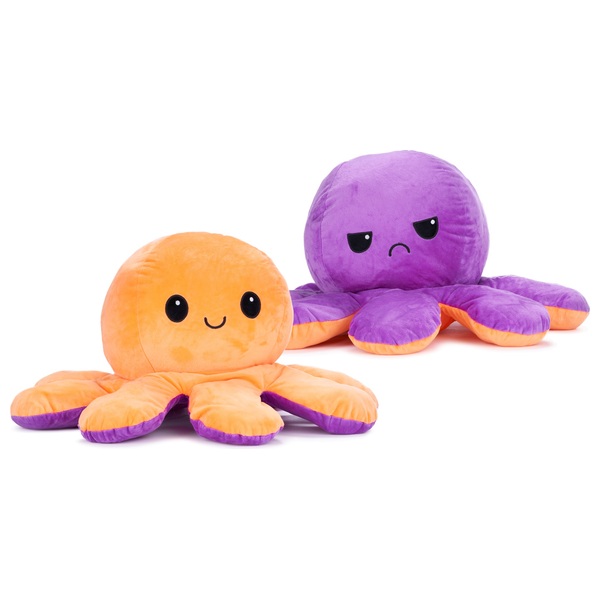 orange and black reversible octopus