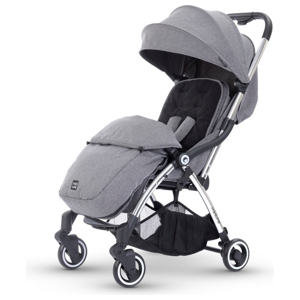 miniuno Touch Fold Compact Stroller Grey Smyths Toys UK