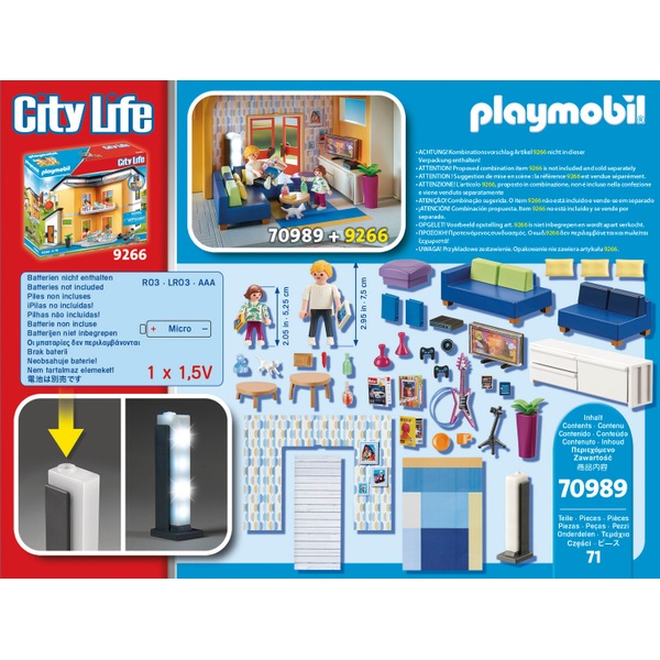 PLAYMOBIL City Life Maison moderne Jeu de Construction (9266)
