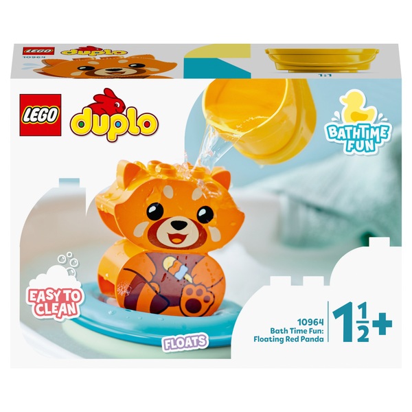 LEGO 10964 DUPLO Bath Time Fun: Floating Red Panda Baby Toy | Smyths ...