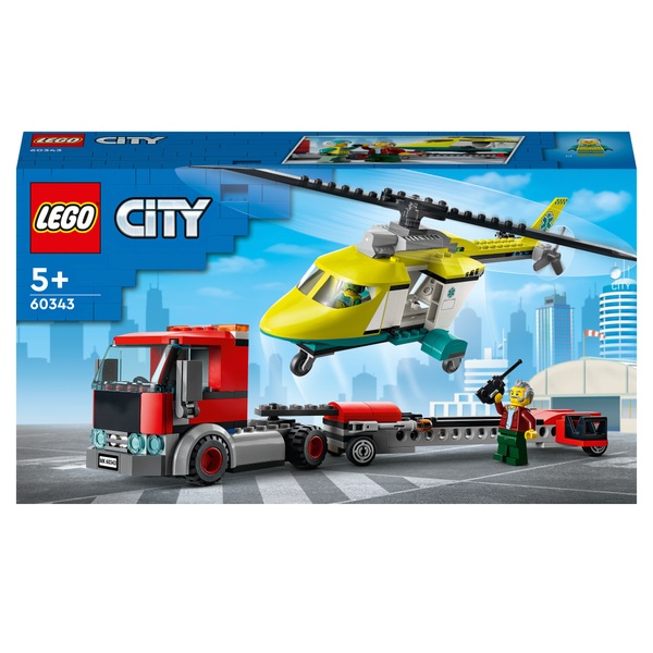LEGO City 60343 Rescue Transport Toy Building Set | Smyths Toys UK