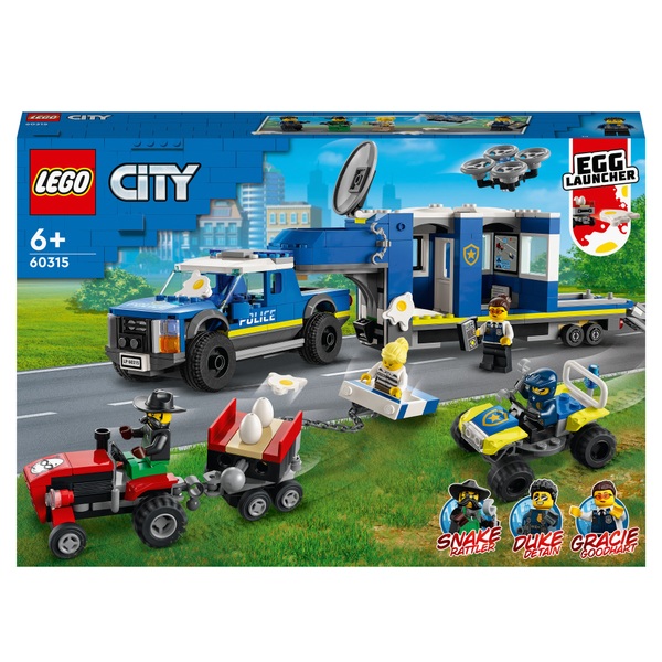 kampagne Træde tilbage Mundskyl LEGO City 60315 Mobiele commandowagen politie Set | Smyths Toys Nederland