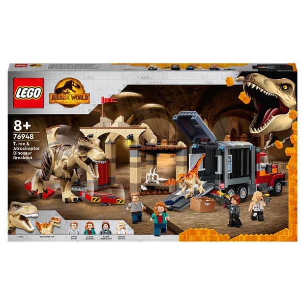 LEGO 76948 World T. Rex & Atrociraptor Dinosaur Toy Toys UK
