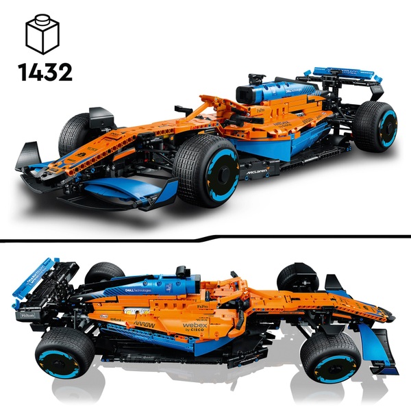 LEGO Technic 42141 McLaren Formula 1 2022 Race Car Model Set For Adults ...