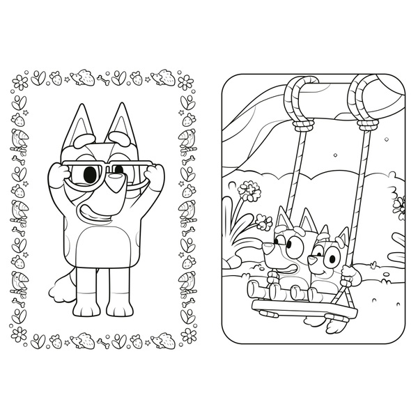 Bluey Fun and Games Colouring Book Smyths Toys UK