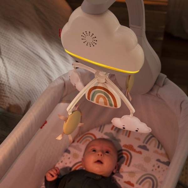 Mobile pour lit bébé arc-en-ciel