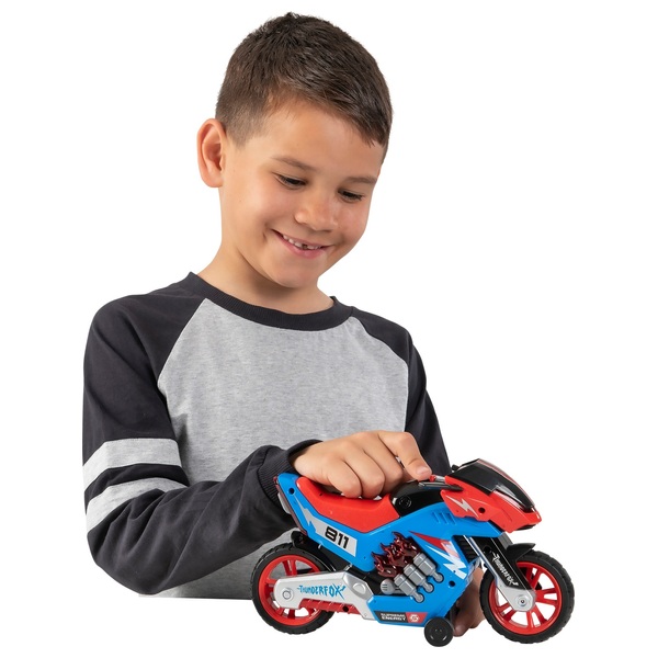 Super Wheelz Lights and Sounds Motorbike Smyths Toys UK