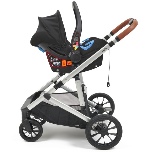 Zummi Halo Tandem 3in1 Travel System Stone & Car Seat Smyths Toys UK