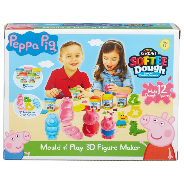 Peppa Pig CraZArt Softee Dough Mould n' Play 3D Figure Maker Smyths