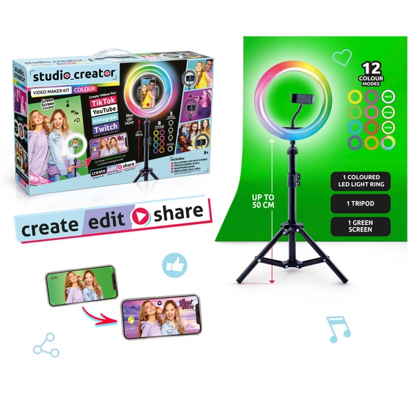 HomeStream™ Video Kit #4 with 2 Desktop Lights, Pull-Up Green Screen, HDMI  Capture Device, Adjustable Camera Stand, Podcast Microphone w/ Adjustable  Arm - Ikan